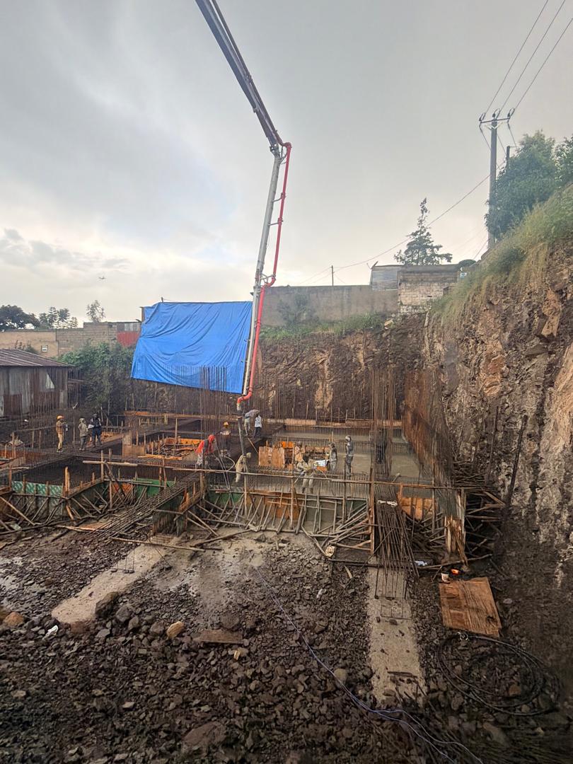 Basement reinforcement and casting works